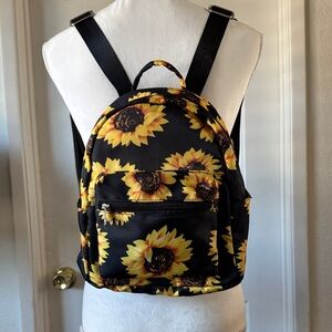 Sunflower Print Backpack